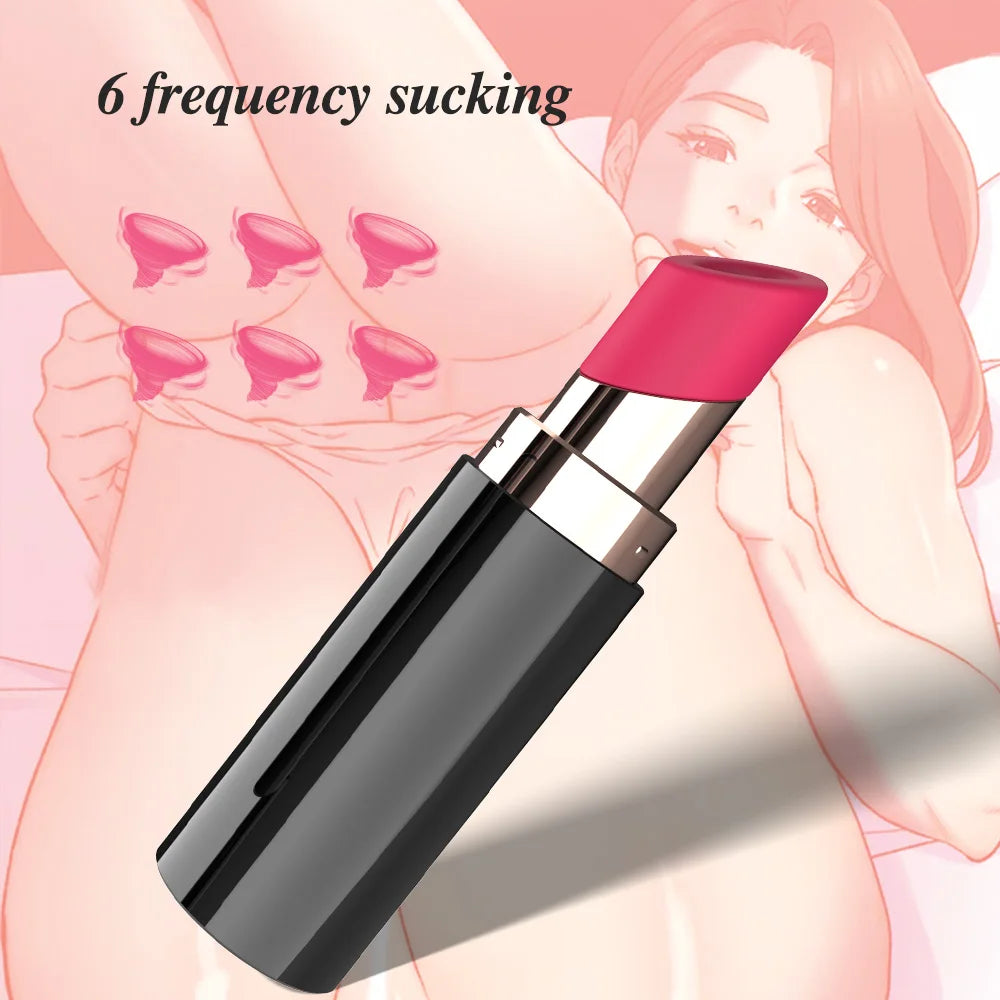 Clit Sucking Vibrator Sex Toys For Women, Mini Bullet Vibrator, Strong Nipple Clitoris Sucker Stimulator Lipstick Vibrador Sexshop