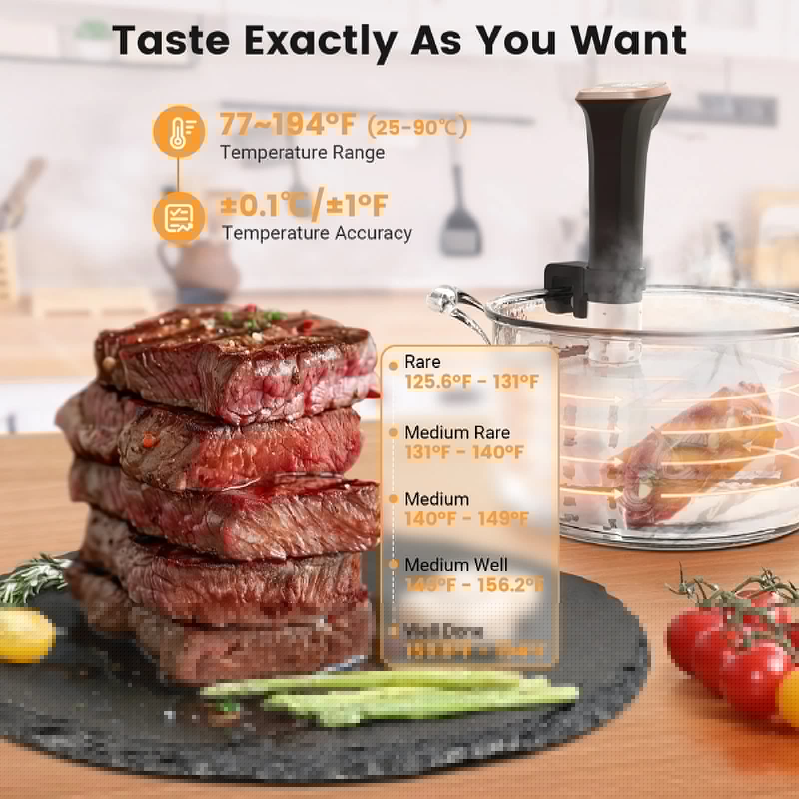 Slow Cooker IPX7 Waterproof WiFi Connectivity Versatile Cooking Food Preparation Appliance for kitchen Cooking