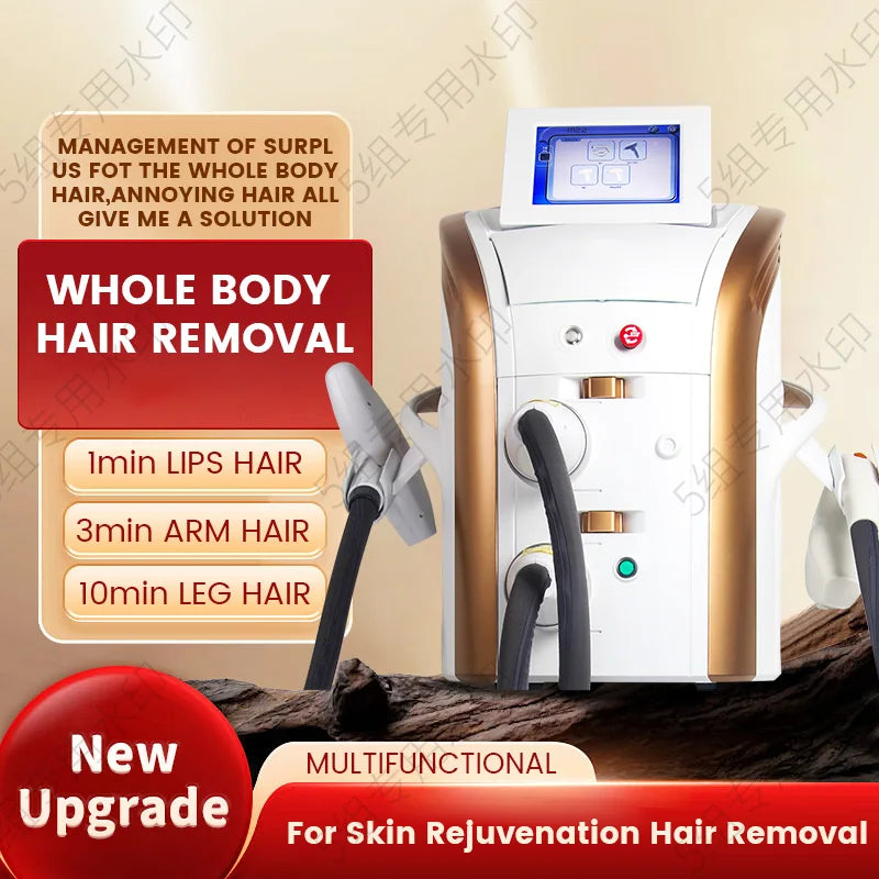 IPL OPT Machine, Aesthetic Laser Hair Remover, E-Light Skin Rejuvenation Machine, Vascular Multi-Application Hair Removal