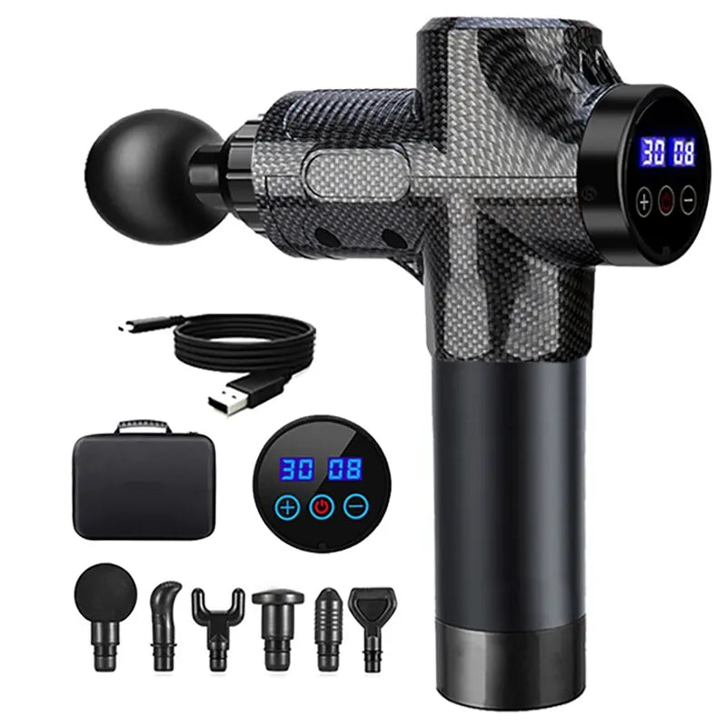 Deep Tissue Massage Gun, Portable Facial Muscle Massager Massage Pistol For Back Neck Body Muscle Fitness Tool