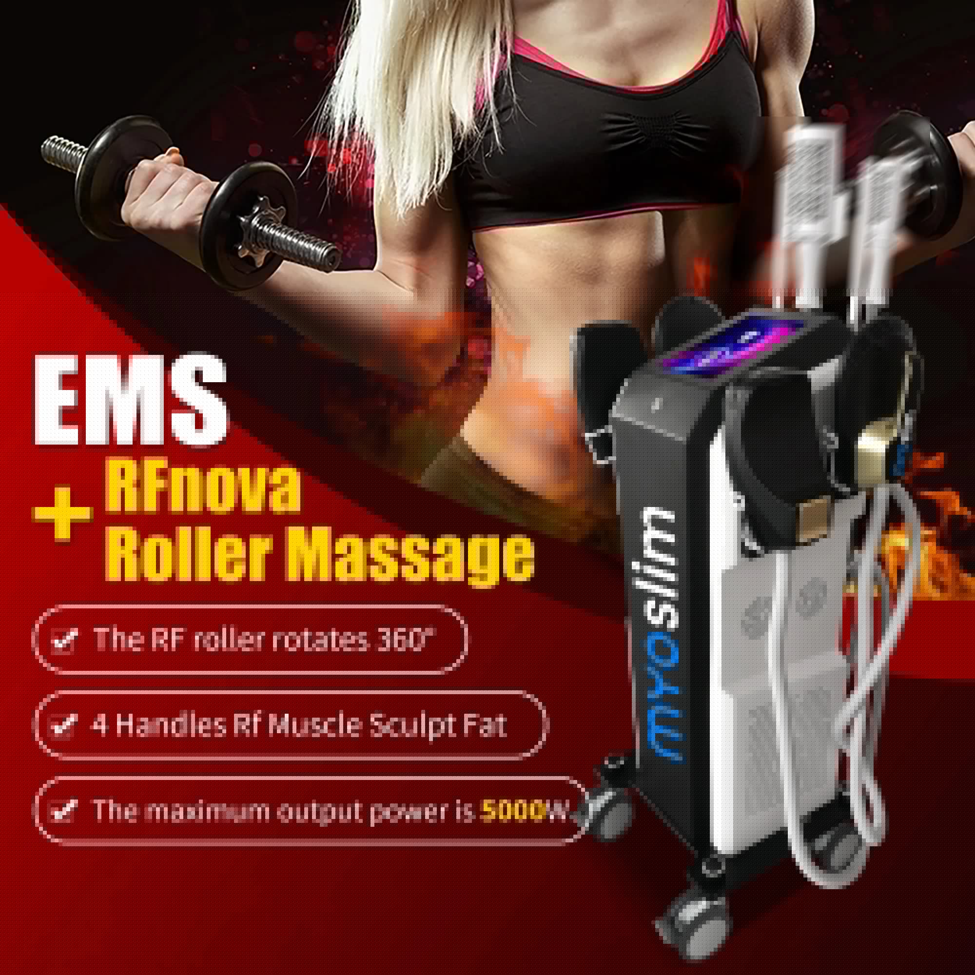 6500W roller, muscle energy, weight loss machine, HI-EMT facial shaping machine, SPA device