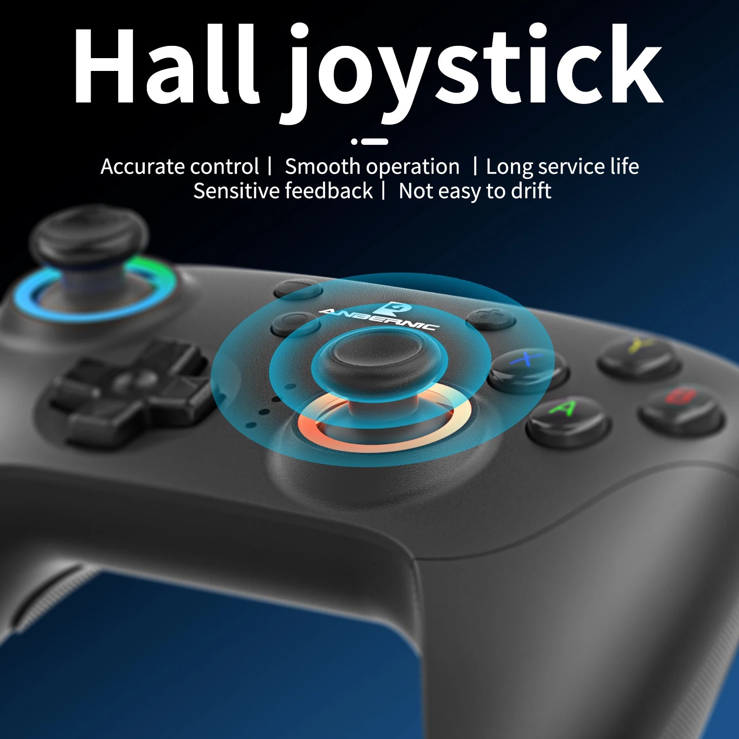 Gamepad Wireless Gaming Controller Hall Trigger Joystick Macro Key RGB Breathing Light For Switch PC Android IOS