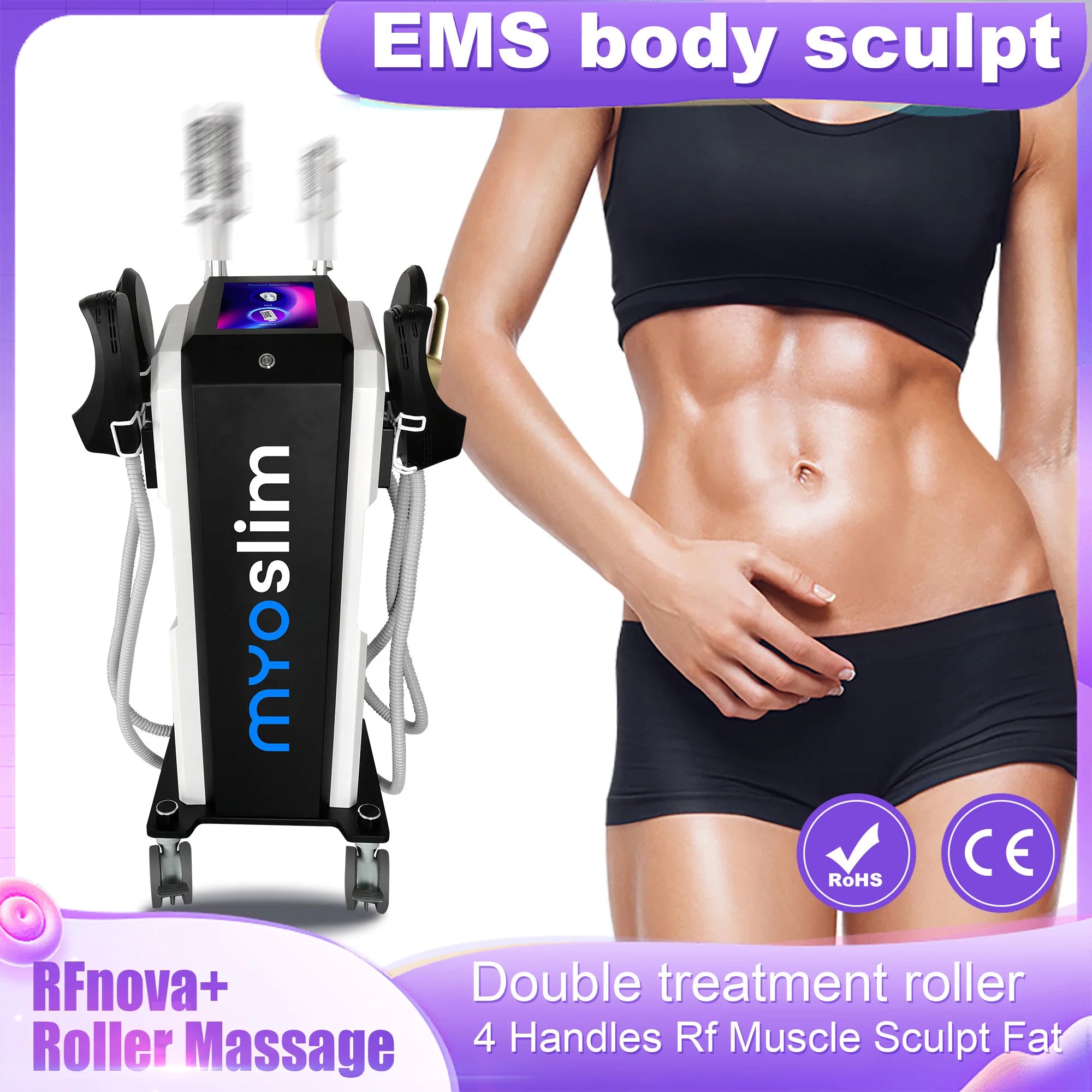 6500W roller, muscle energy, weight loss machine, HI-EMT facial shaping machine, SPA device