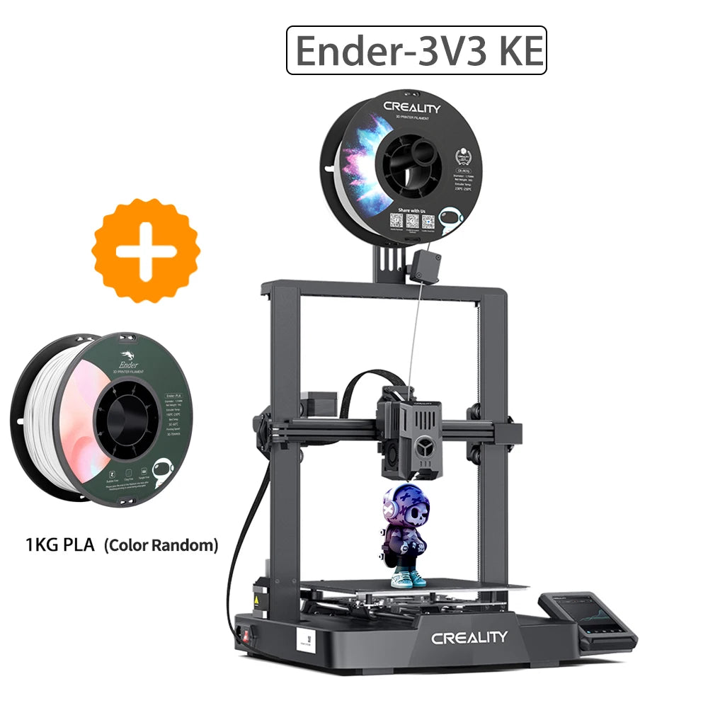 3D Printer 500mm/s Fast Printing Speed Smart Creality OS X-Axis Linear Rail Double Fans Smart Ul 60W