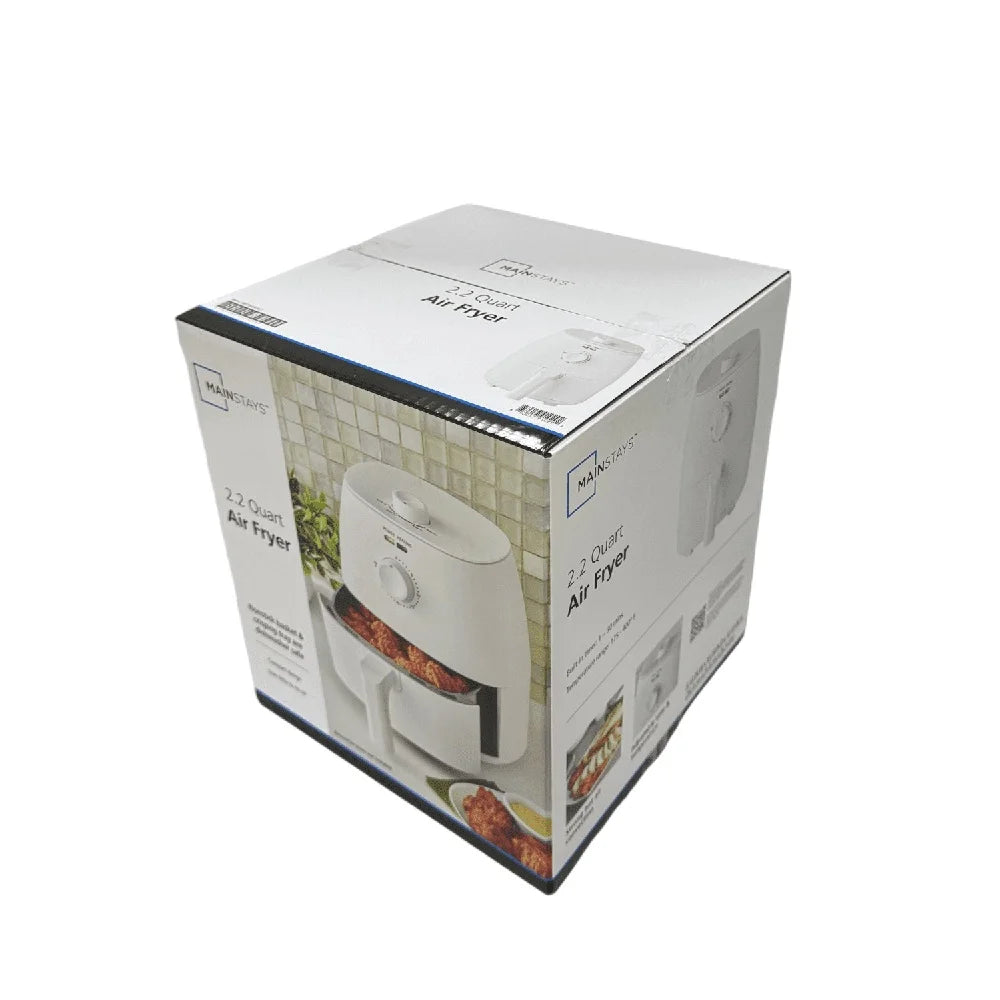 2.2 Quart Compact Air Fryer Automatic Shutoff Nonstick Basket Timer Adjustable Temperature Healthy Cooking Small Kitchen Dorm