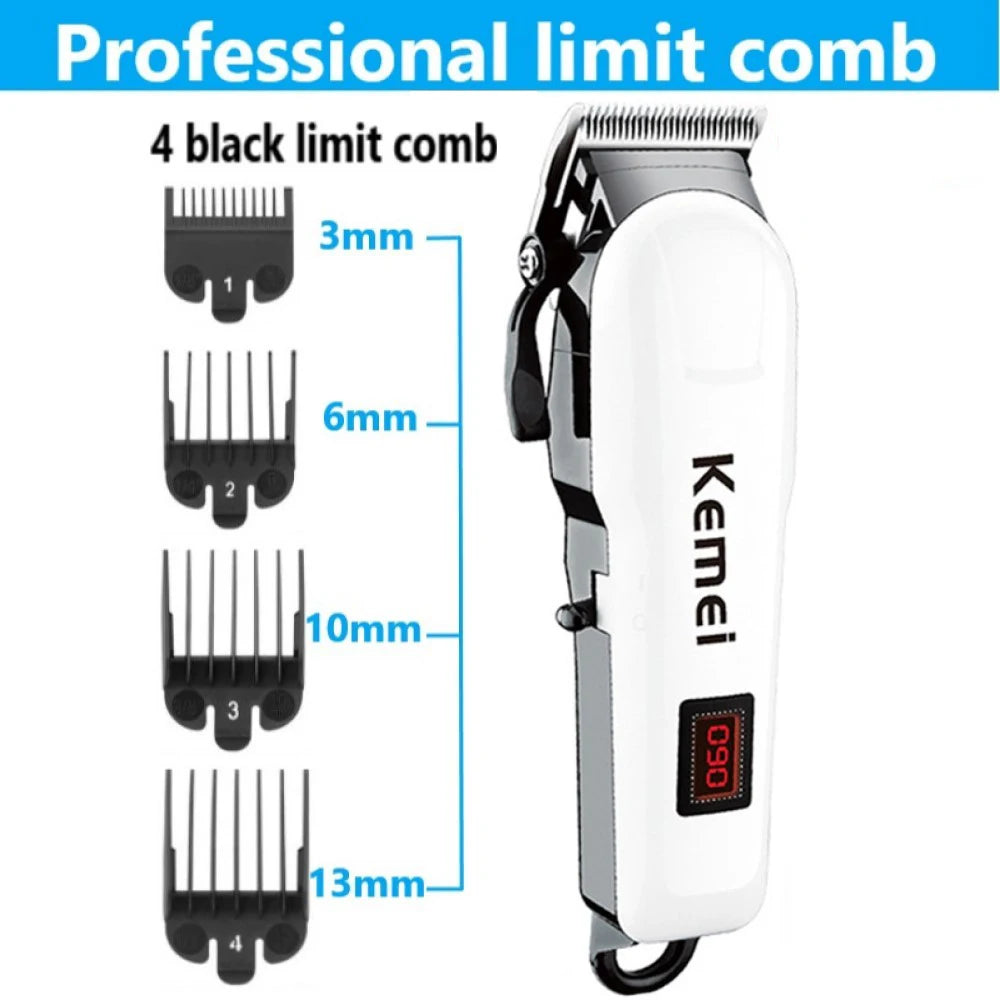 Electric Hair Clipper Hair Cut, Matching Wireless Trimmer, Professional Clipper Machine. Rechargeable Hair Cut Barber