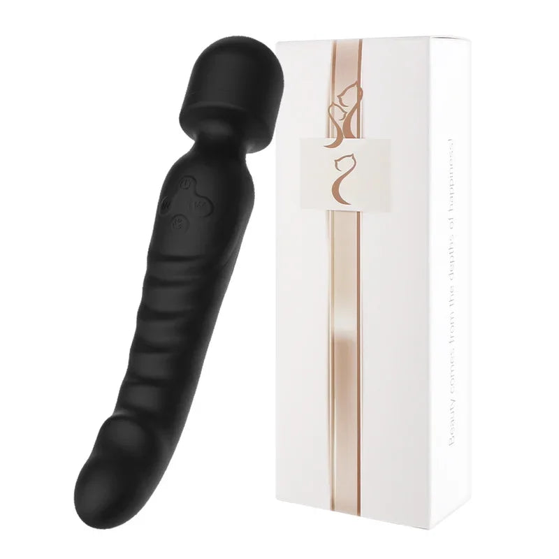 Dildo Vibrator 360° Rotation AV Heating Vibrator Magic Wand Clitoris Stimulator Female G-Spot Massager Adult Sex Toy for Women
