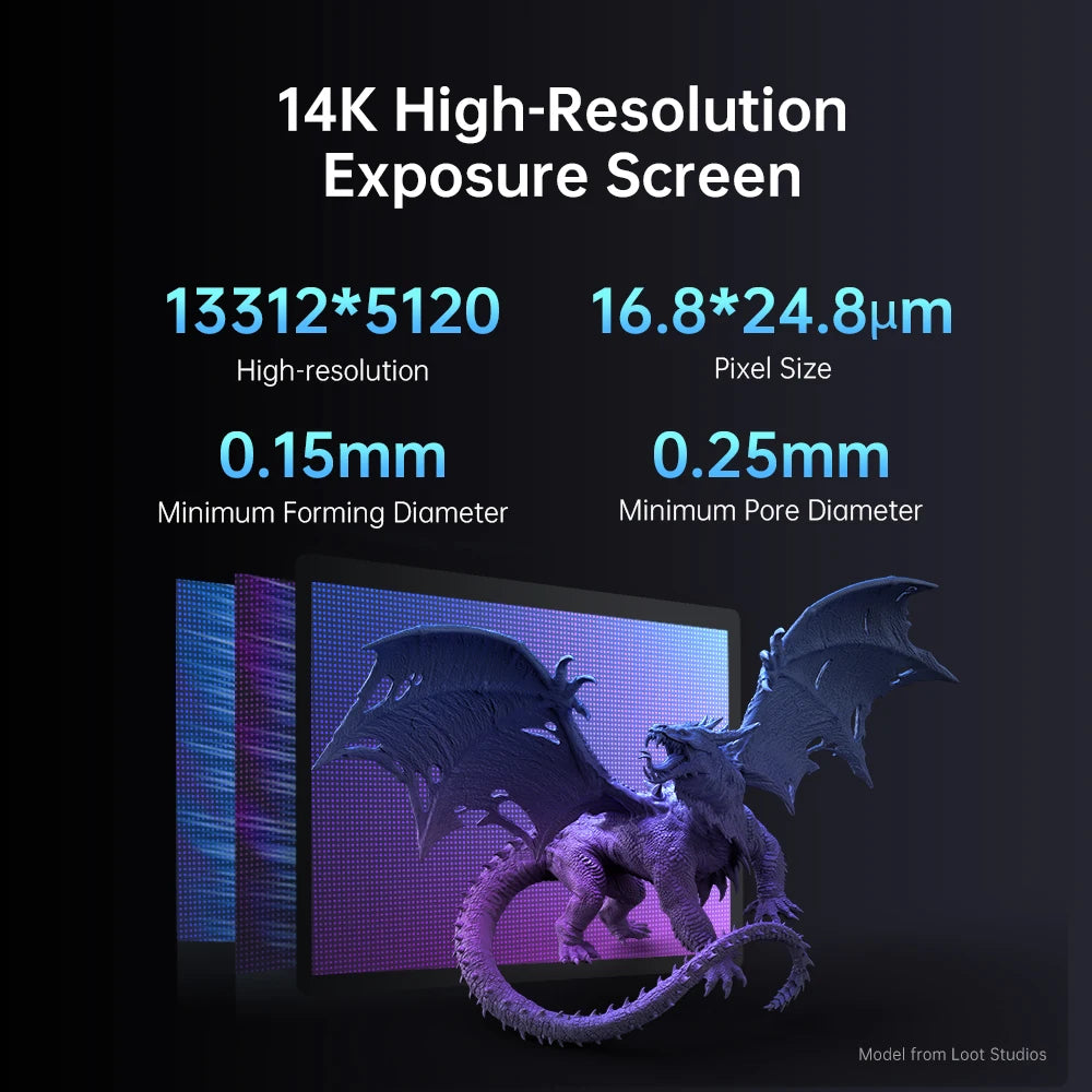 Photon Mono M7 Mono MSLA 3D Printer High Speed Resin Photocuring 14K 3D Printer 10'' LCD Printing Size 223*230*126mm