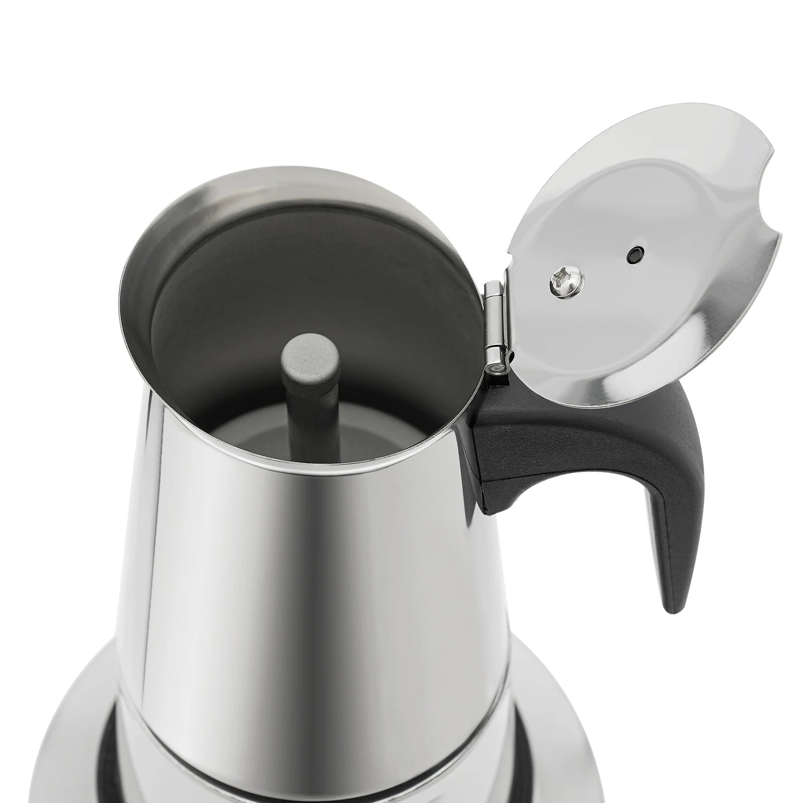 Stainless Steel Coffee Pot, Stovetop Espresso Maker, Percolator Italian Coffee Maker, 200ml/7oz/4 cup W/Electric Stove