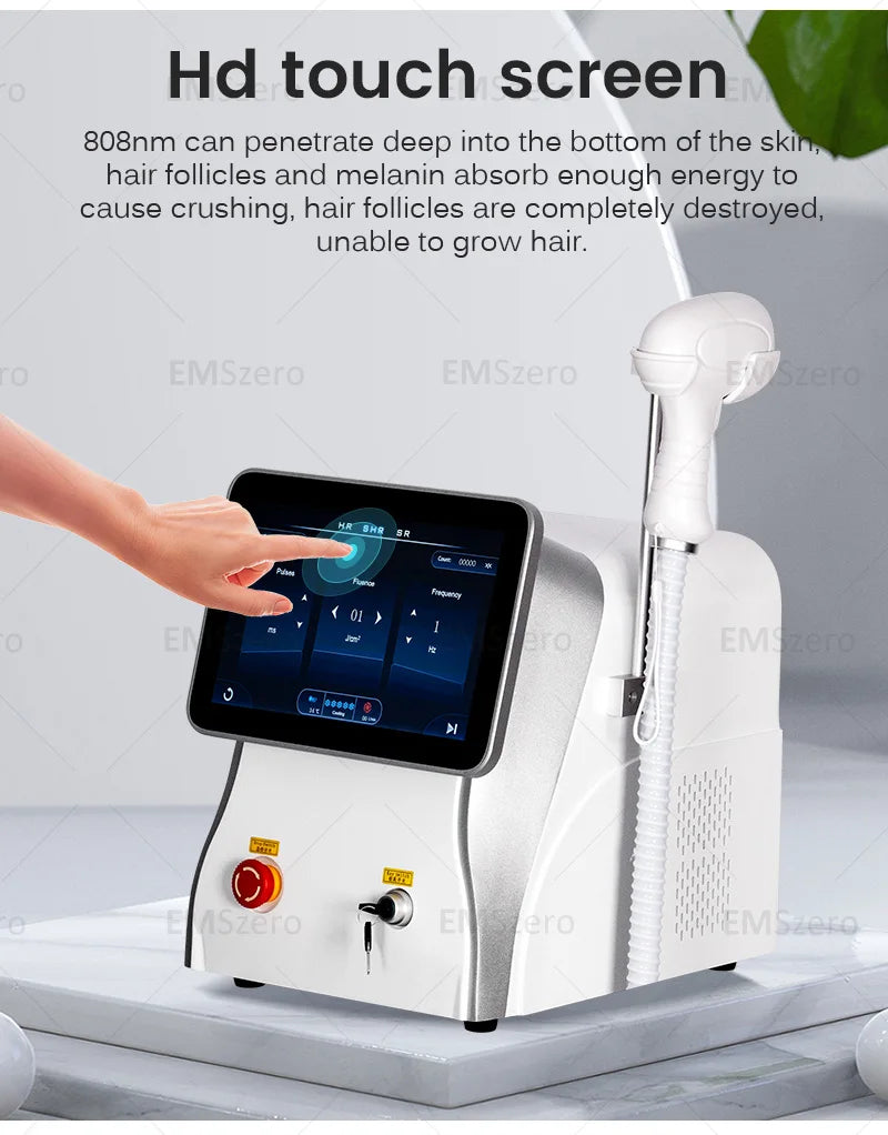 Freezing Point, Private Parts, Body, Face, 808nm Diode Laser Hair Removal Machine, Multifunction Permanent Painless Epilator