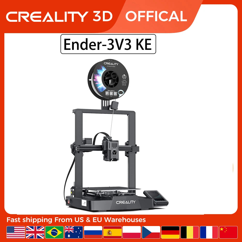 3D Printer 500mm/s MAX Printing X-axis Linear Rail CR Touch Auto Leveling Upgraded Sprite Direct Extruder