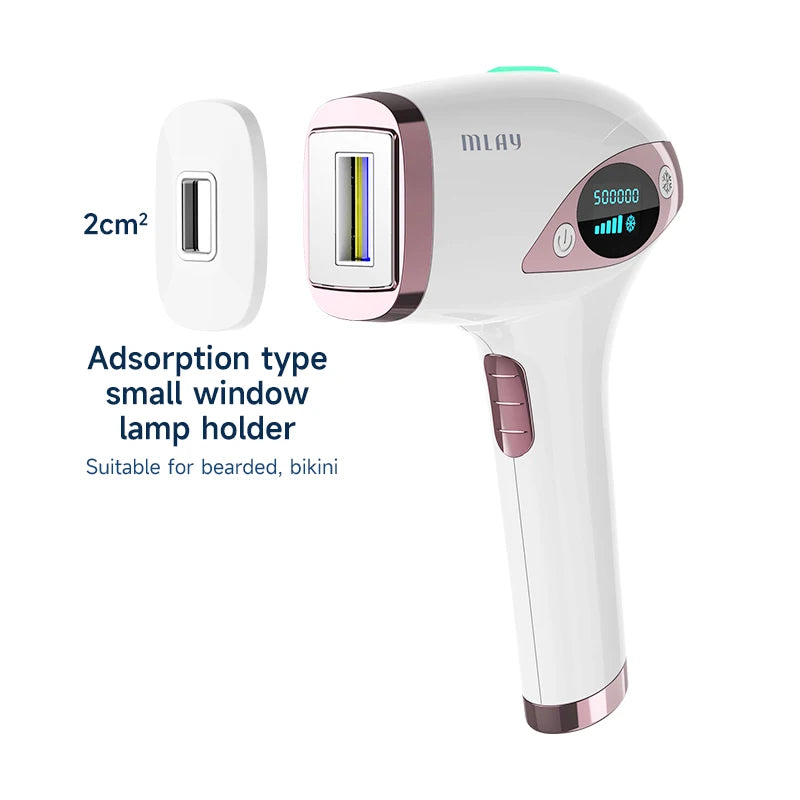IPL Laser Hair Removal Machine, Ice Cool Permanent, Face Body Bikini Epilator, With 500000 Shots for Women, Men, Home Use