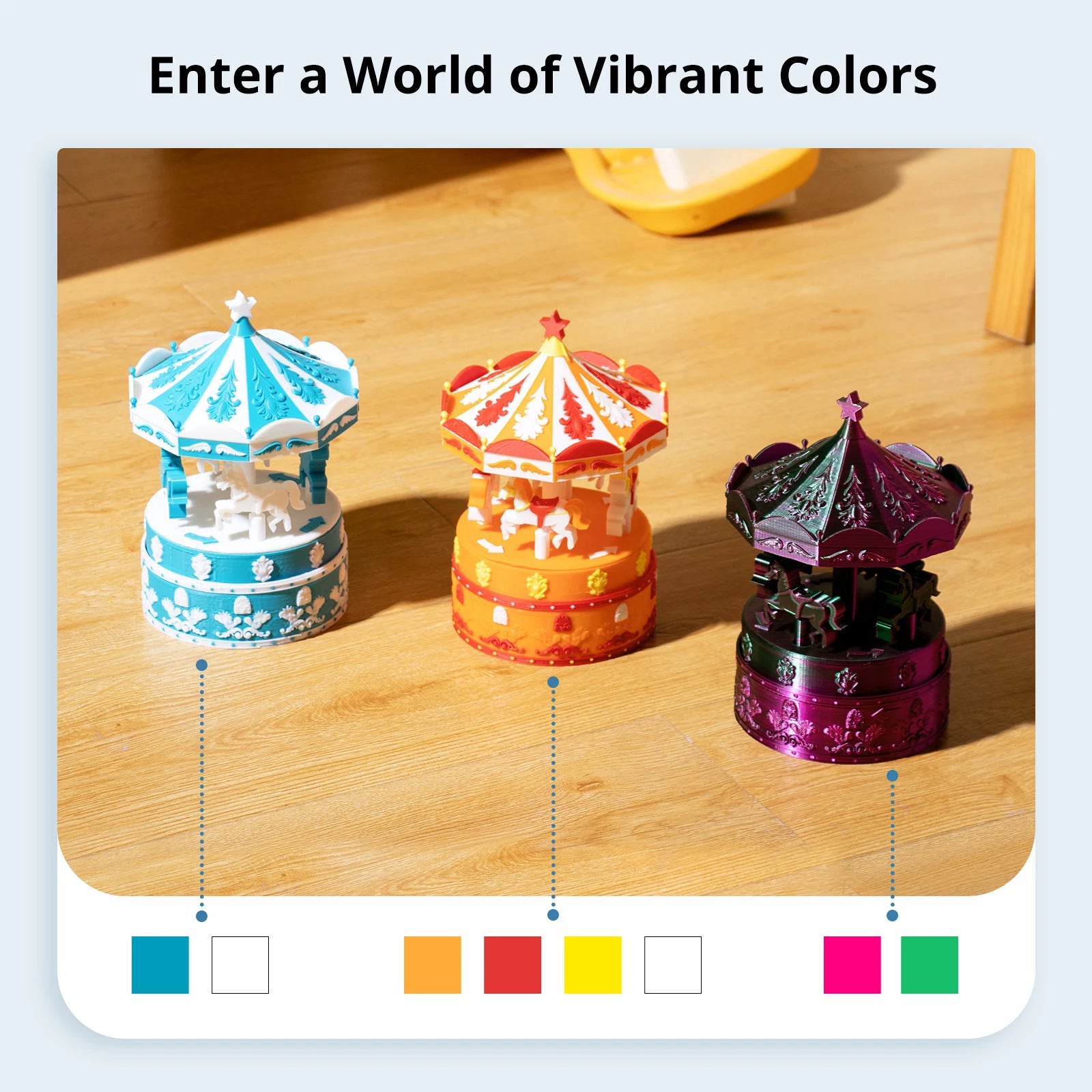 ACE Pro For Kobra S1/Kobra 3/Kobra 3 MAX Filament Box, Auto Drying Filament Back Up Support 4 Color Printing