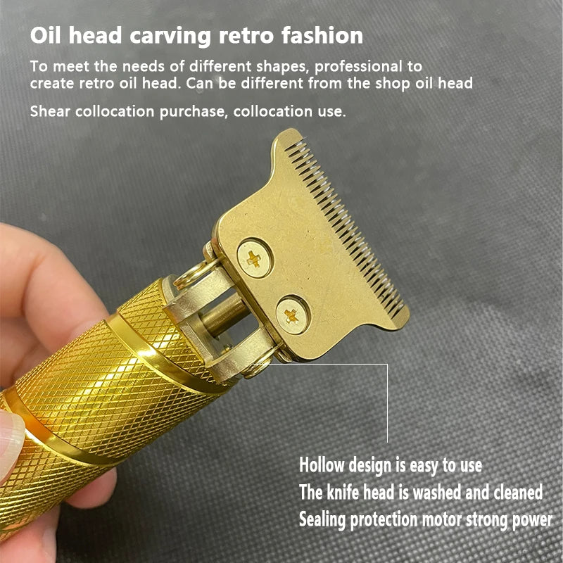 Clipper Electric Hair Trimmer for men, Electric shaver professional, Men's Hair cutting machine,  Wireless barber trimmer