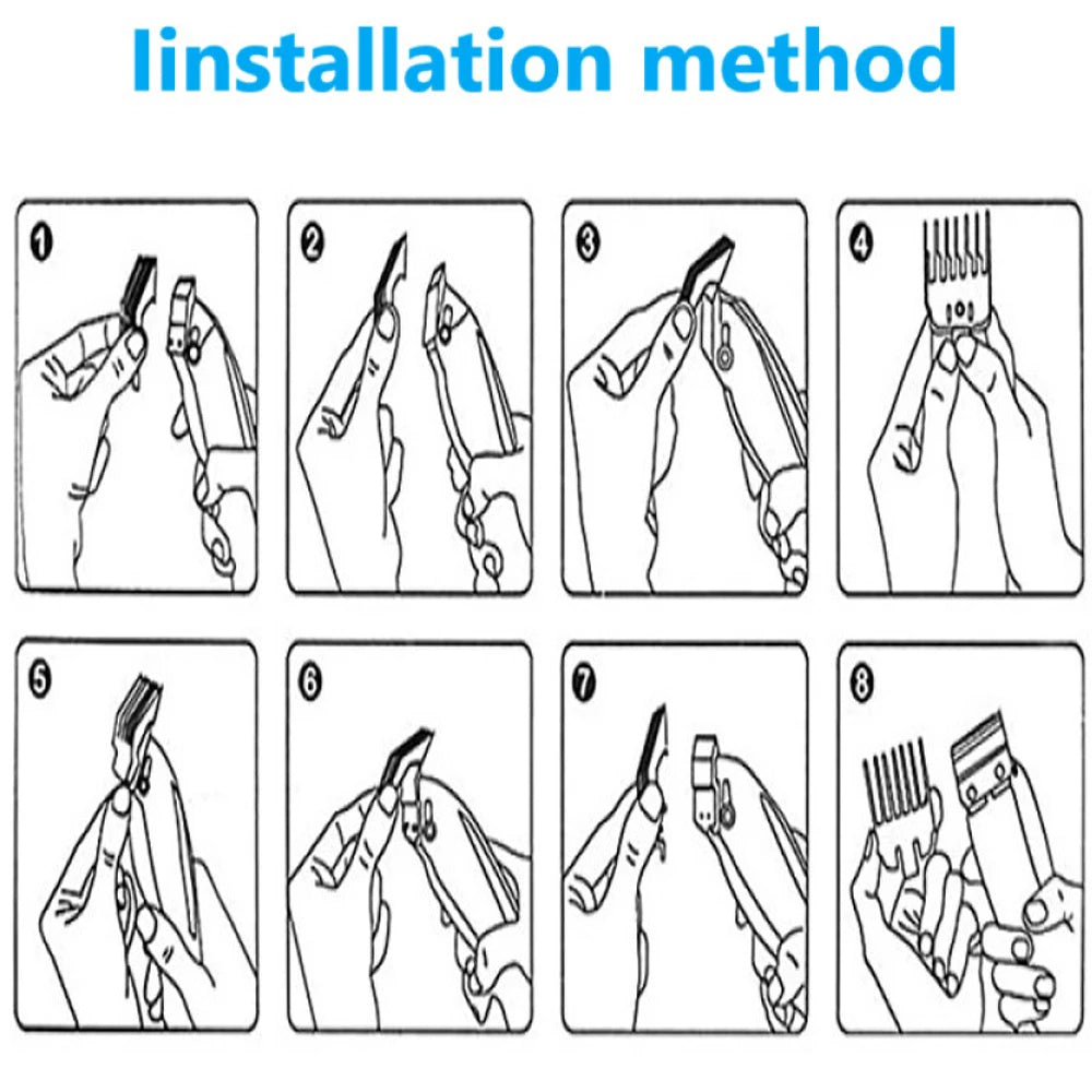 Electric Hair Clipper Hair Cut, Matching Wireless Trimmer, Professional Clipper Machine. Rechargeable Hair Cut Barber